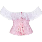 Steampunk Corset Skirt Lace up Gothic Medieval Renaissance Corsets Bustiers for Women