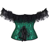 Steampunk Corset Skirt Lace up Gothic Medieval Renaissance Corsets Bustiers for Women