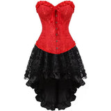 Steampunk Corset Skirt Party Showgirl Corsets Bustiers for Women
