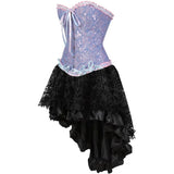 Steampunk Corset Skirt Party Showgirl Corsets Bustiers for Women
