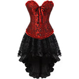 Steampunk Corset Skirt Party Showgirl Corsets Bustiers for Women