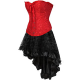 Steampunk Corset Skirt Party Showgirl Corsets Bustiers for Women