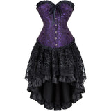 Steampunk Corset Skirt Party Showgirl Corsets Bustiers for Women