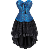 Steampunk Corset Skirt Party Showgirl Corsets Bustiers for Women