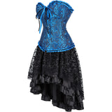 Steampunk Corset Skirt Party Showgirl Corsets Bustiers for Women