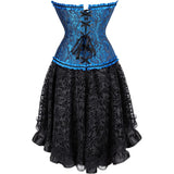 Steampunk Corset Skirt Party Showgirl Corsets Bustiers for Women