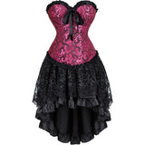 Steampunk Corset Skirt Party Showgirl Corsets Bustiers for Women