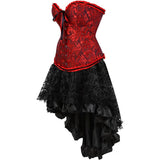 Steampunk Corset Skirt Party Showgirl Corsets Bustiers for Women