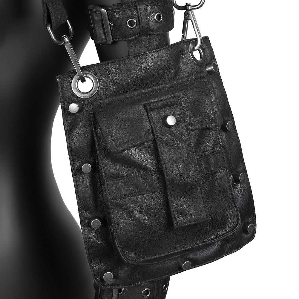 Steampunk Leather Pauldron Shoulder Arm Pirate Costume Bag