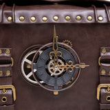 Steampunk Messenger Bag Leather Retro Briefcase Gothic Costume Accessory