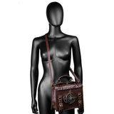 Steampunk Messenger Bag Leather Retro Briefcase Gothic Costume Accessory