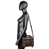 Steampunk Messenger Bag Leather Retro Briefcase Gothic Costume Accessory