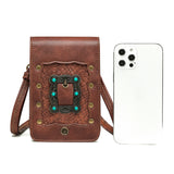 Steampunk Passport Wallets Neck Holder Cell Phone Purse Pouch