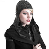 Steampunk Pilot Hat with Goggles Motorcycle Faxu Leather Flying Hat Cap