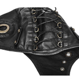 Steampunk Pilot Hat with Goggles Motorcycle Faxu Leather Flying Hat Cap