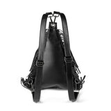 Steampunk Retro Medieval Gothic Fringe Bag Black Backpack