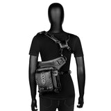 Gothic Steampunk Waist Bag Drop Leg Arm Bag Pack Waist Shoulder Fanny Pouch Bag