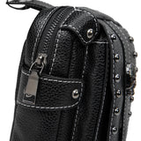 Steampunk Waist Fanny Gothic Leather Shoulder Crossbody Bag