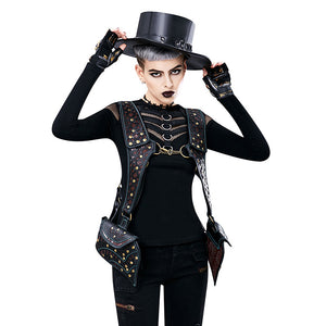 Steampunk Waist Gothic Vest Bags Rucksack Motorcycle Punk Pouch Bag