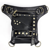 Steampunk Waist Pack Leather Shoulder Holster Purse Travel Pouch Bag