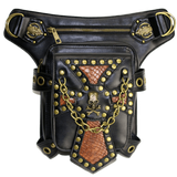 Gothic Steampunk Waist Bag Drop Leg Arm Bag Pack Waist Shoulder Fanny Pouch Bag