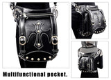 Steampunk Waist Pack Leather Shoulder Holster Purse Travel Pouch Bag