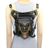 Gothic Steampunk Waist Bag Drop Leg Arm Bag Pack Waist Shoulder Fanny Pouch Bag