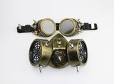 Master Steampunk Goggles Glasses Gas Mask Cosplay Props Halloween Mask