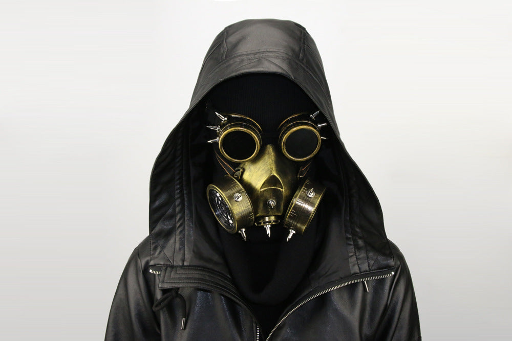 Master Steampunk Goggles Glasses Gas Mask Cosplay Props Halloween Mask