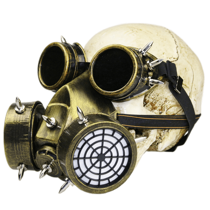 Master Steampunk Goggles Glasses Gas Mask Cosplay Props Halloween Mask