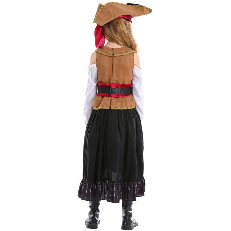 Toys Girls Deluxe Pirate Buccaneer Princess Dress for Kids Costume