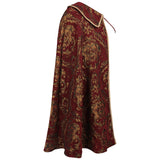 Tudor Cape Men Medieval Renaissance Costumes Noble Tudor King Costume Cape Ren Faire Half Shoulder Cloak