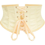 Underbust Corset Tops for Women Lace Up Waist Corset Underbust Renaissance Half Mini Waist Cincher