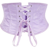 Underbust Corset Tops for Women Lace Up Waist Corset Underbust Renaissance Half Mini Waist Cincher