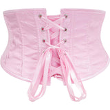 Underbust Corset Tops for Women Lace Up Waist Corset Underbust Renaissance Half Mini Waist Cincher