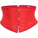 Underbust Corset Tops for Women Lace Up Waist Corset Underbust Renaissance Half Mini Waist Cincher