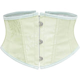 Underbust Corset Tops for Women Lace Up Waist Corset Underbust Renaissance Half Mini Waist Cincher