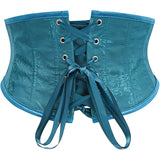Underbust Corset Tops for Women Lace Up Waist Corset Underbust Renaissance Half Mini Waist Cincher
