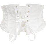 Underbust Corset Tops for Women Lace Up Waist Corset Underbust Renaissance Half Mini Waist Cincher