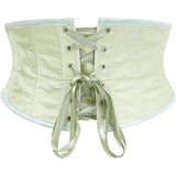 Underbust Corset Tops for Women Lace Up Waist Corset Underbust Renaissance Half Mini Waist Cincher
