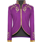 Unisex Fashion Palace Prince Gold Embroidered Jacket Court Uniform Costume