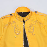 Unisex Fashion Palace Prince Gold Embroidered Jacket Court Uniform Costume