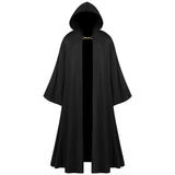 Unisex Halloween Robe Hooded Cloak Costume Masquerade Cosplay Costume Robe Cloak for Knight Wizard Devil