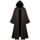 Unisex Halloween Robe Hooded Cloak Costume Masquerade Cosplay Costume Robe Cloak for Knight Wizard Devil