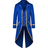 Unisex Steampunk Victorian Jacket Gothic Tailcoat Costume Vintage Tuxedo Viking Renaissance Pirate Halloween Coats