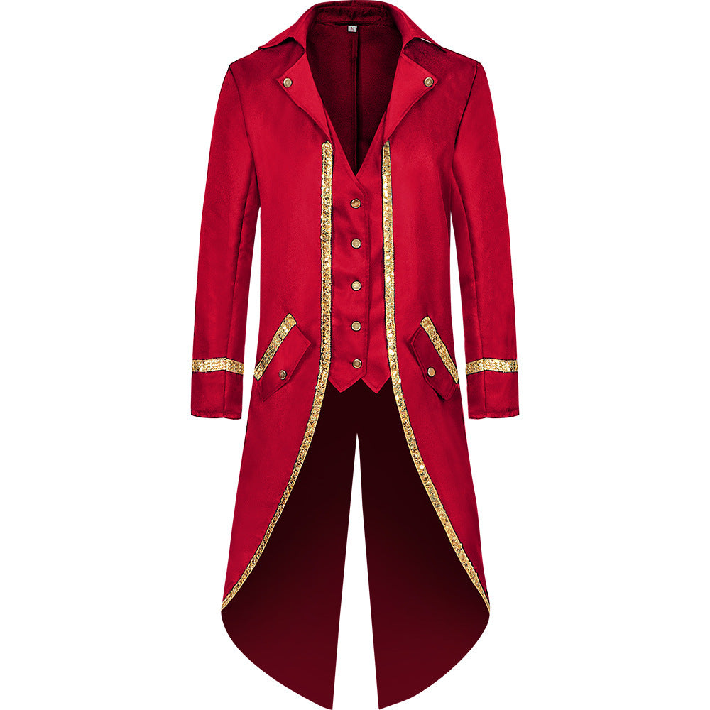 Unisex Steampunk Victorian Jacket Gothic Tailcoat Costume Vintage Tuxedo Viking Renaissance Pirate Halloween Coats