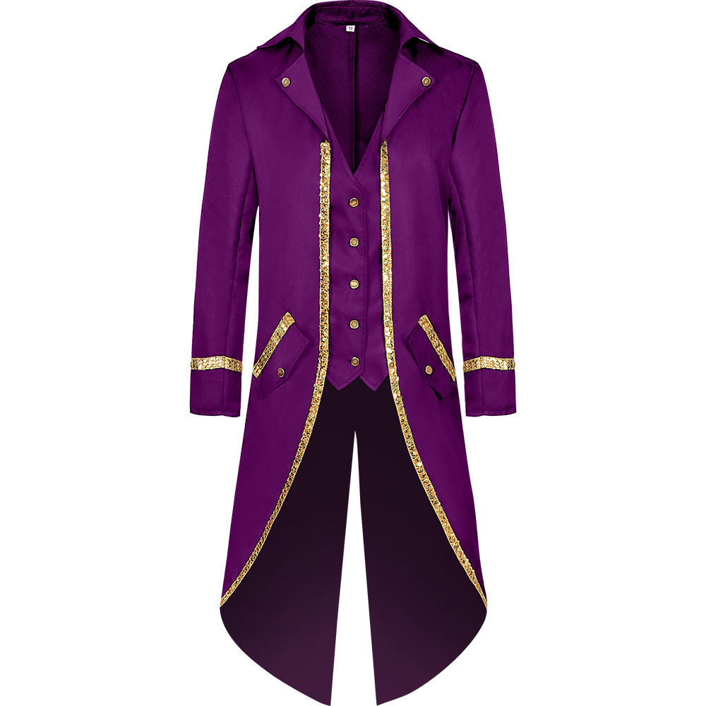 Unisex Steampunk Victorian Jacket Gothic Tailcoat Costume Vintage Tuxedo Viking Renaissance Pirate Halloween Coats