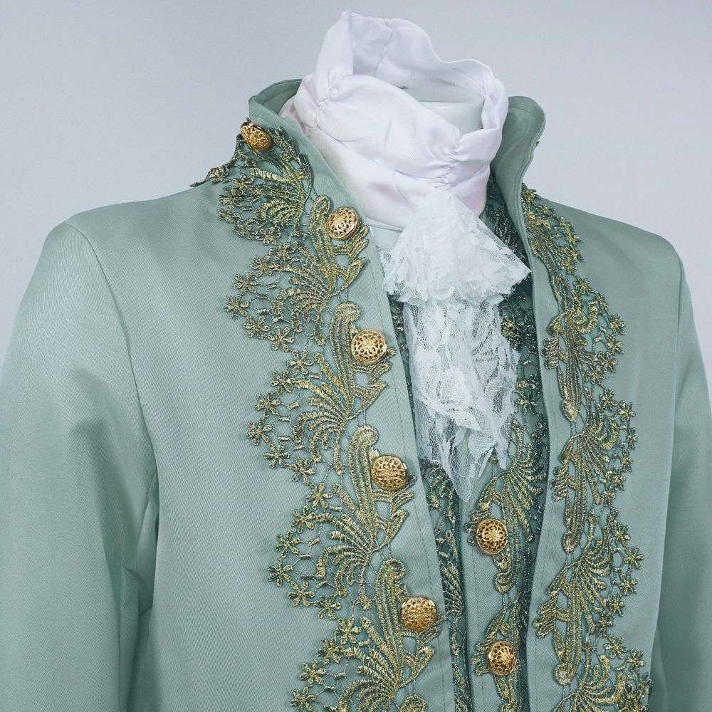 Victorian Costume Men Rococo Costume Suit 18th Century Regency Jacket Vest Prince Cosplay Halloween
