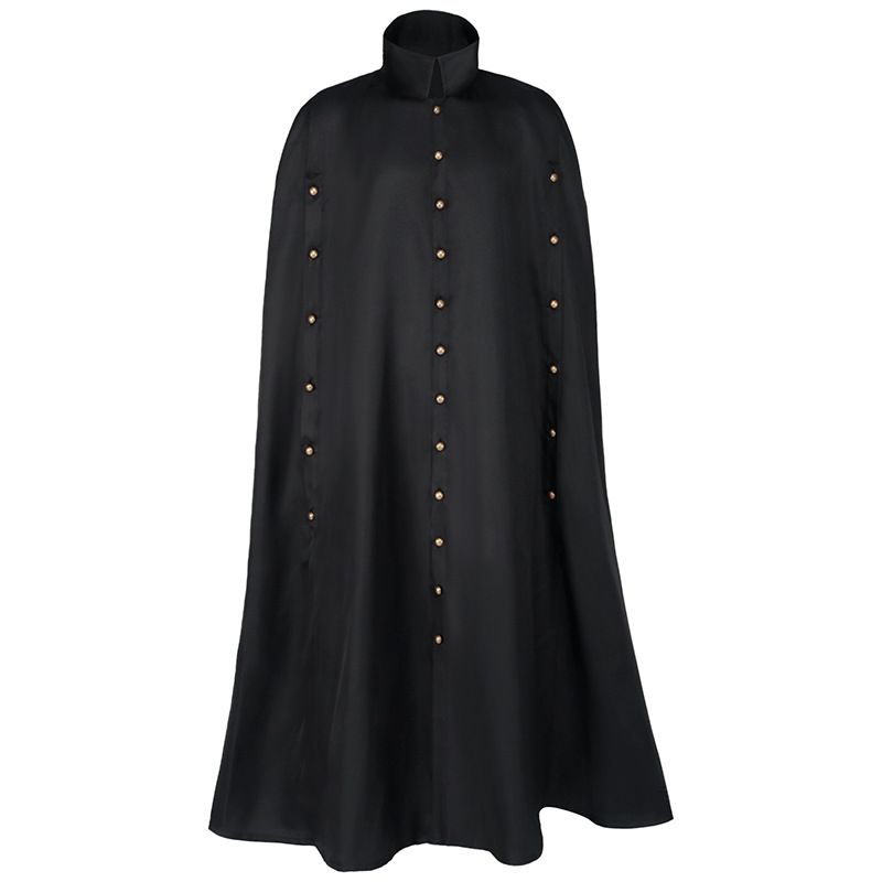 Victorian Vampire Costume Steampunk Gothic Renaissance Cape Cloak Medieval Witch Cloak Vintage Stand Collar Cape