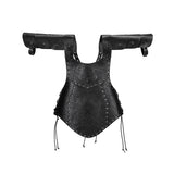 Viking Faux Leather Embossed Chest Armor Retro Medieval Knight Leather Armor for LARP Cosplay